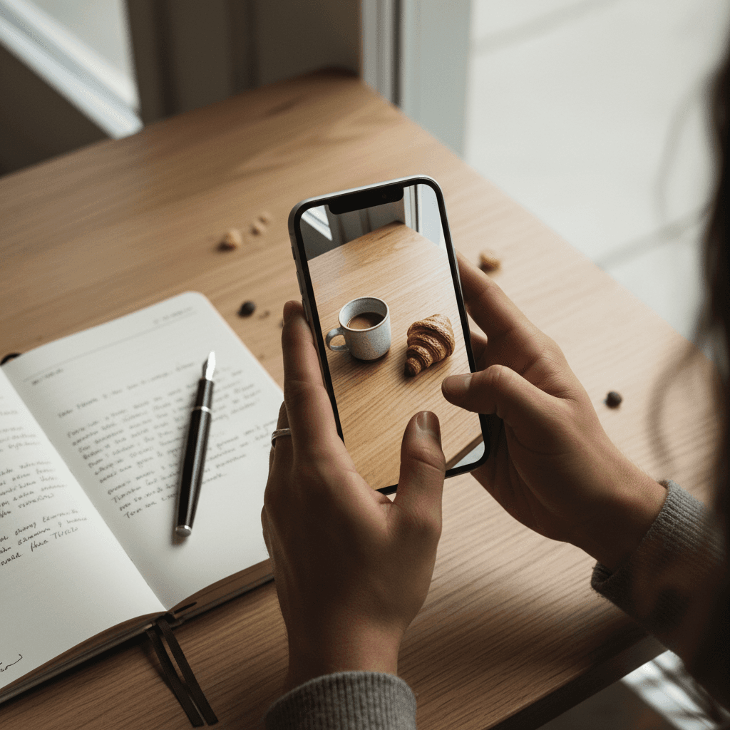 Creating content on a smartphone